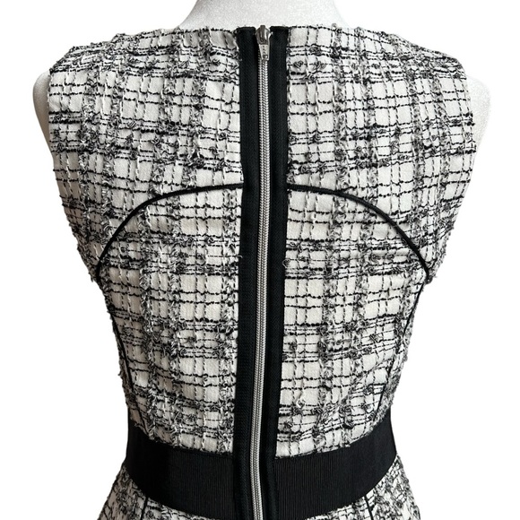 Milly Black and White Halter Sheath Midi Dress - Picture 7 of 15